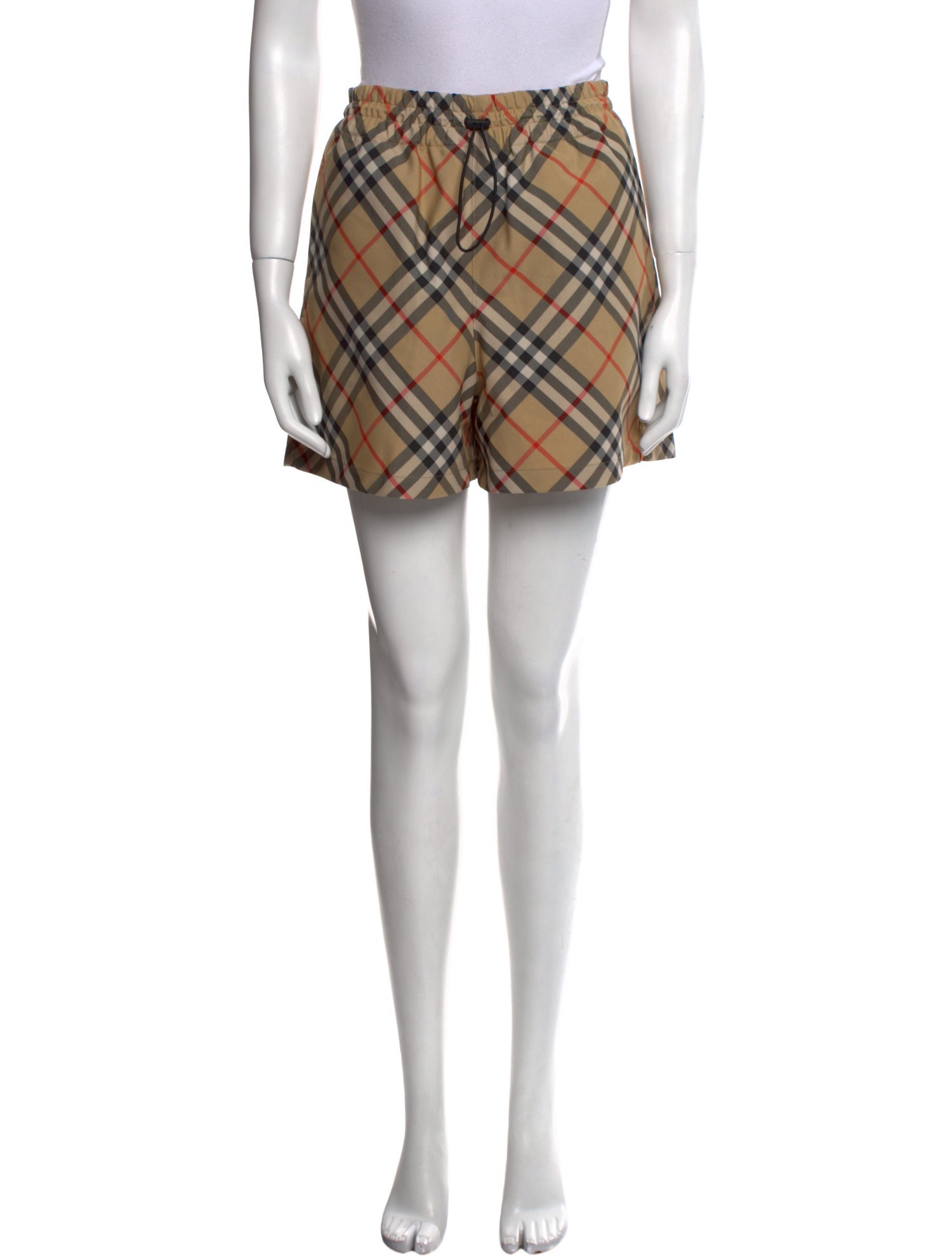 Burberry Plaid Print Mini Shorts