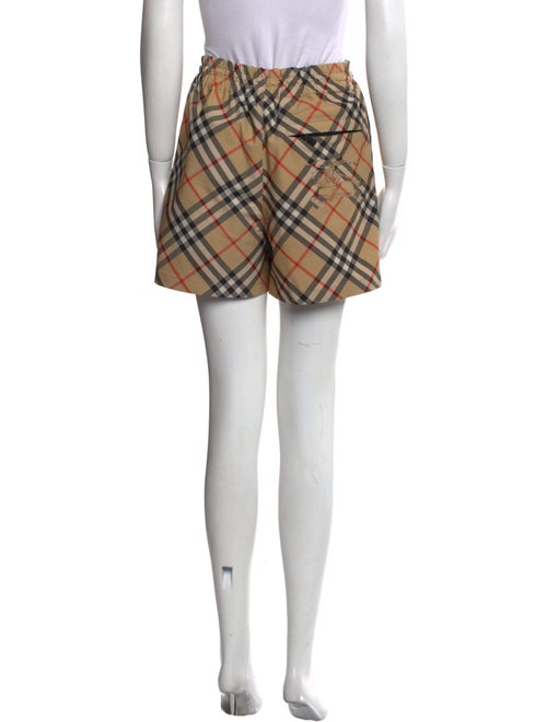 Burberry Plaid Print Mini Shorts