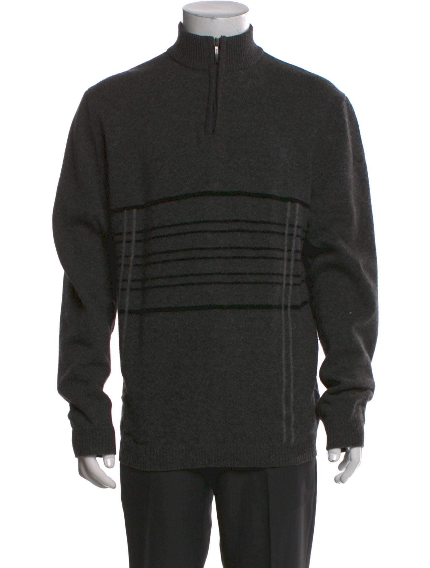 Burberry Merino Wool Mock Neck Pullover