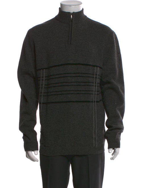 Burberry Merino Wool Mock Neck Pullover