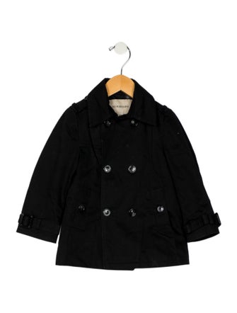 Burberry Burberry Girls' Button-Up Trench Coat