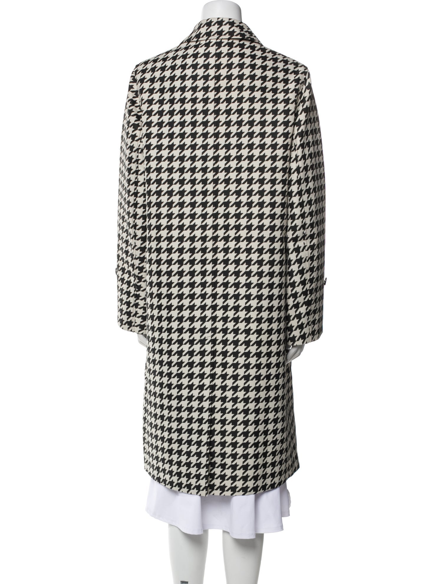 Burberry Houndstooth Print Coat