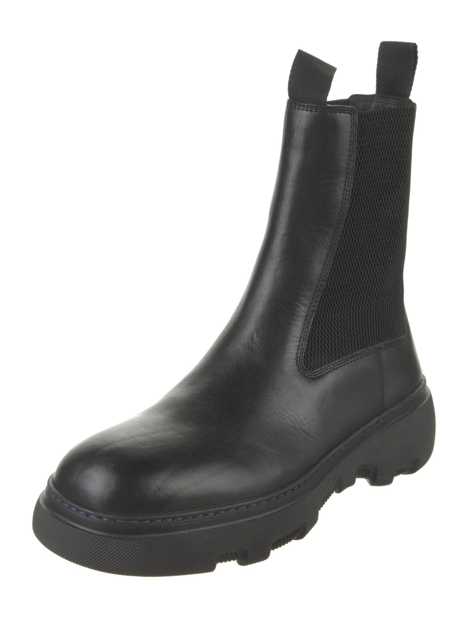 Burberry Creeper Leather Chelsea Boots