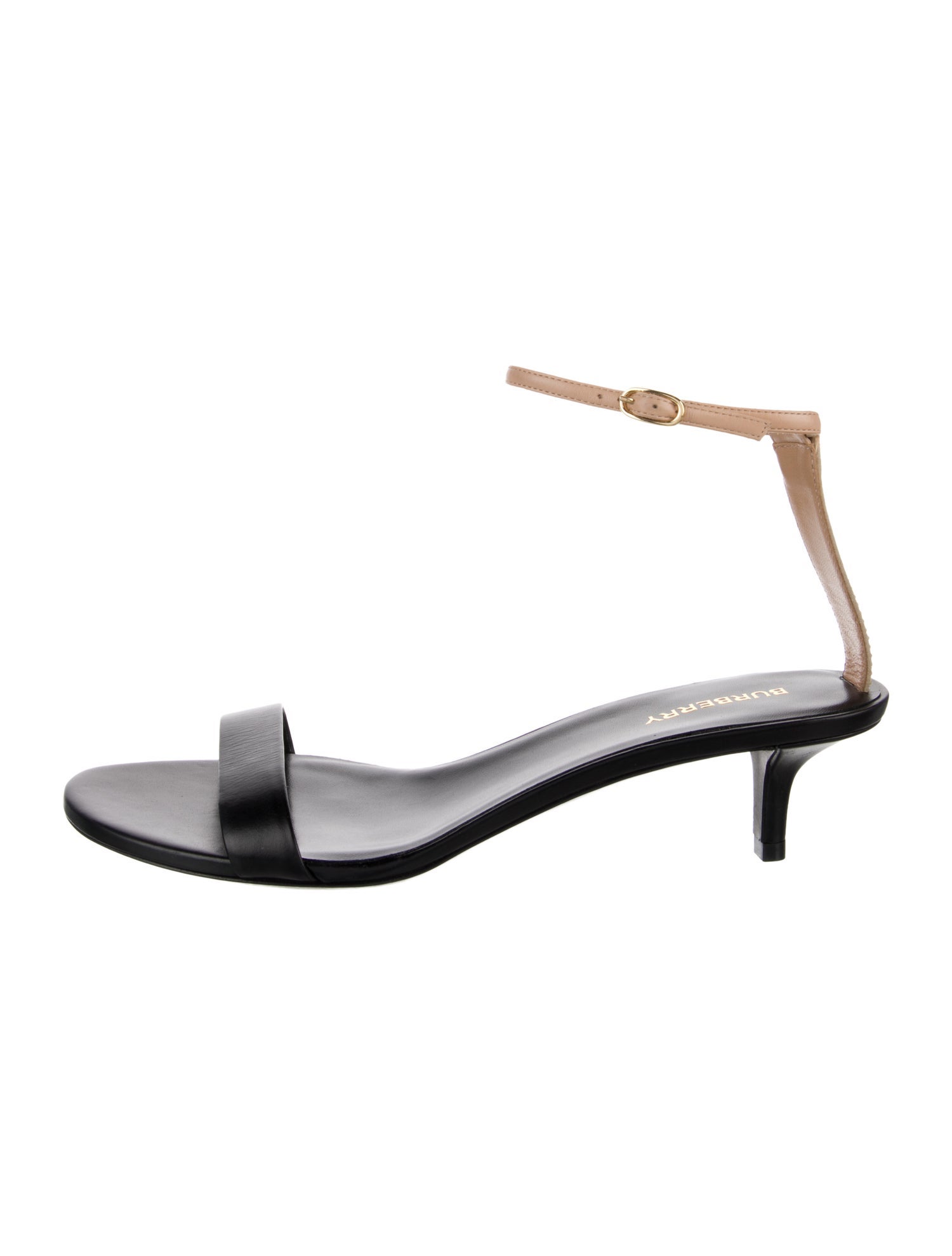 Burberry House Check Pattern Leather Sandals