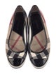 Burberry Nova Check Pattern Canvas Ballet Flats
