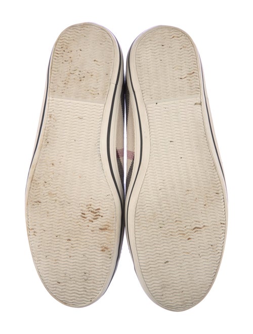Burberry Nova Check Pattern Canvas Ballet Flats