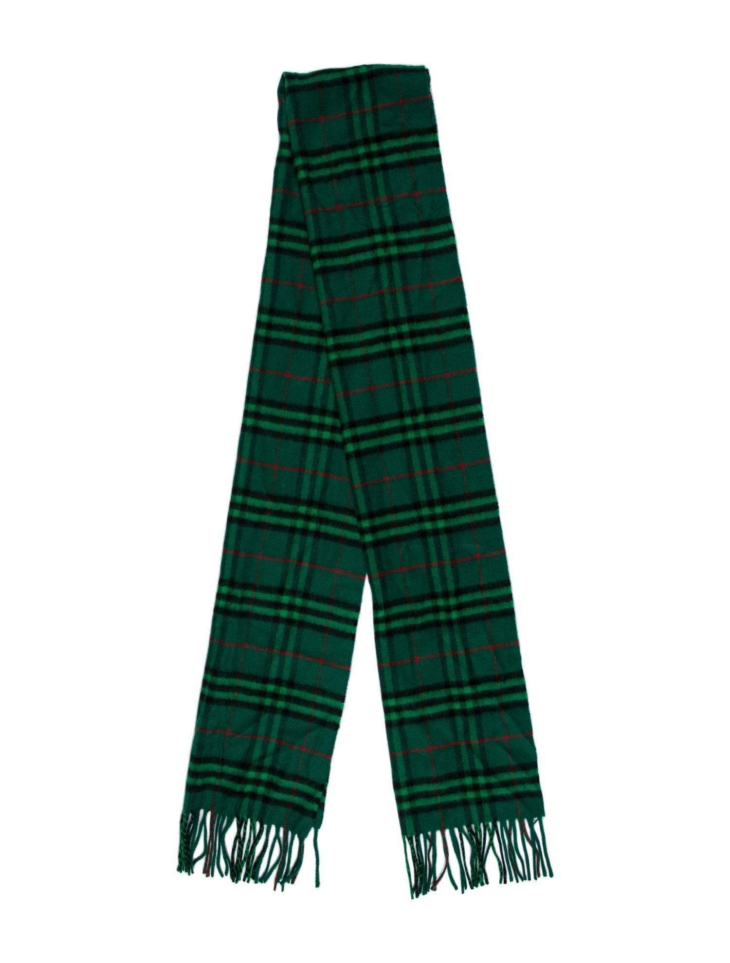 Burberry Cashmere House Check Pattern Scarf