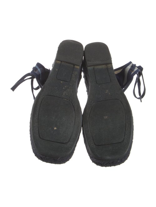 Burberry Nova Check Pattern Canvas Espadrilles