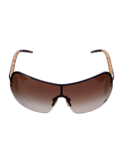 Burberry House Check Pattern Shield Sunglasses