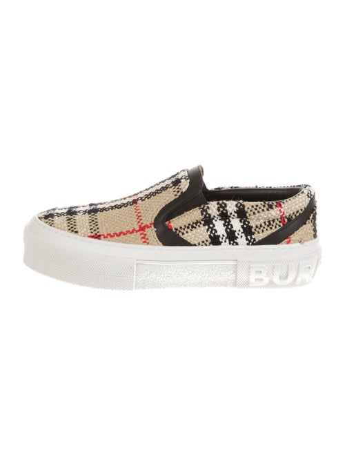 Burberry House Check Pattern Canvas Sneakers