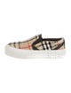 Burberry House Check Pattern Canvas Sneakers