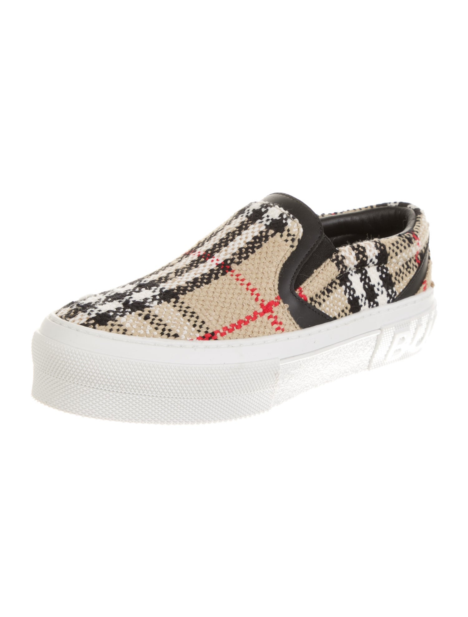 Burberry House Check Pattern Canvas Sneakers