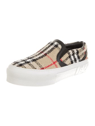Burberry House Check Pattern Canvas Sneakers