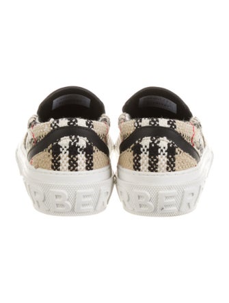 Burberry House Check Pattern Canvas Sneakers