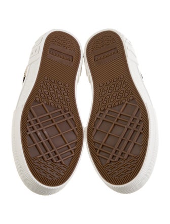 Burberry House Check Pattern Canvas Sneakers