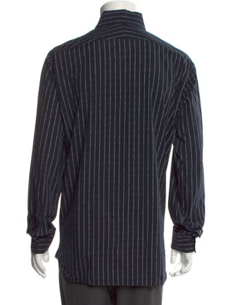 Burberry Striped Long Sleeve Dress Shirt