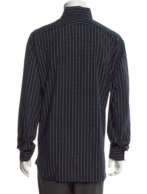 Burberry Striped Long Sleeve Dress Shirt