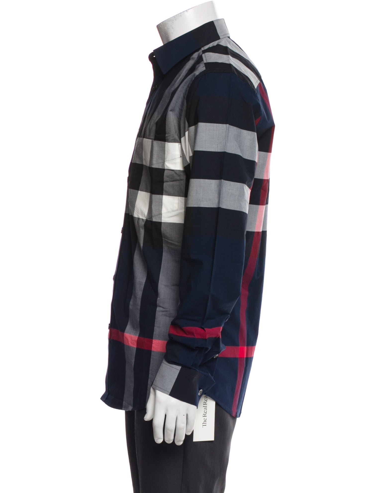 Burberry Exploded Check Pattern Long Sleeve Shirt w/ Tags