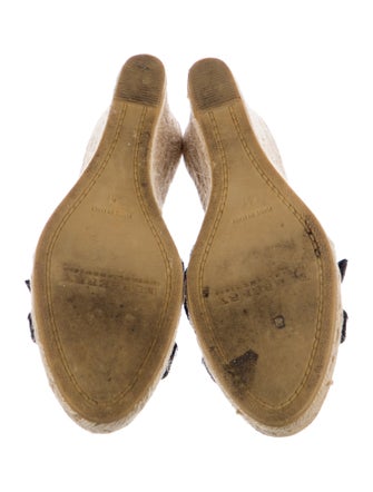 Burberry Nova Check Pattern Patent Leather Espadrilles