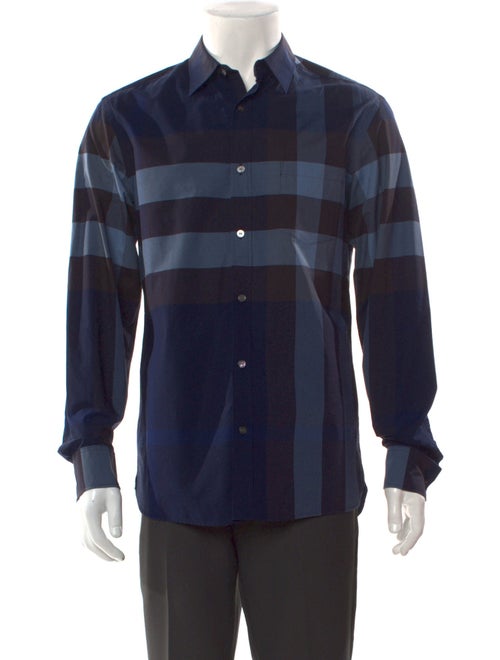 Burberry Exploded Check Pattern Long Sleeve Shirt