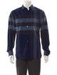 Burberry Exploded Check Pattern Long Sleeve Shirt