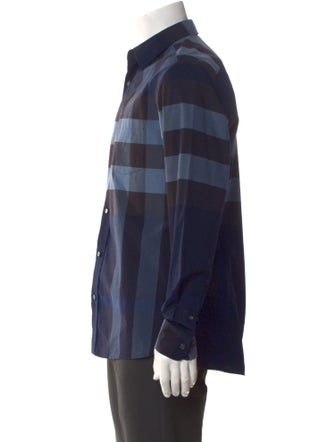 Burberry Exploded Check Pattern Long Sleeve Shirt