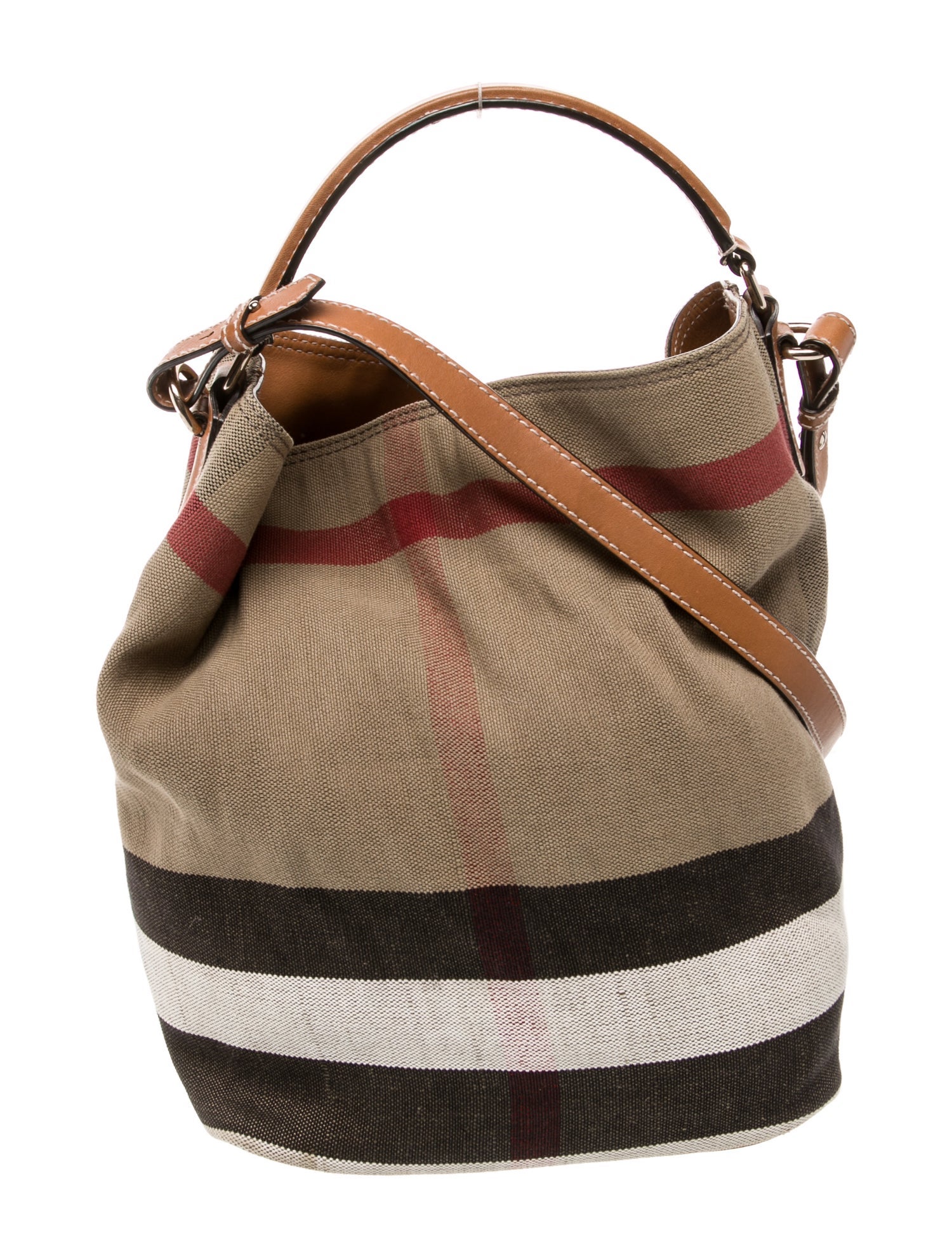 Burberry Canvas Top Handle Bag