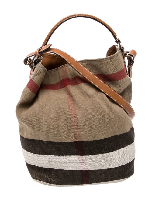 Burberry Canvas Top Handle Bag