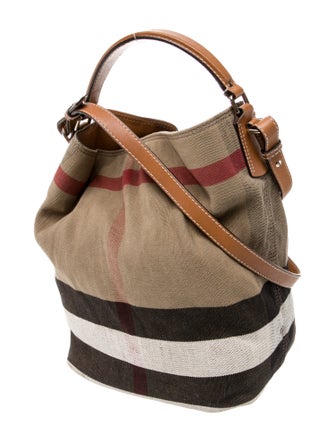 Burberry Canvas Top Handle Bag