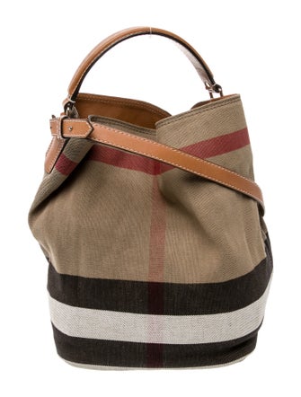 Burberry Canvas Top Handle Bag