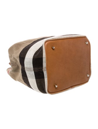 Burberry Canvas Top Handle Bag