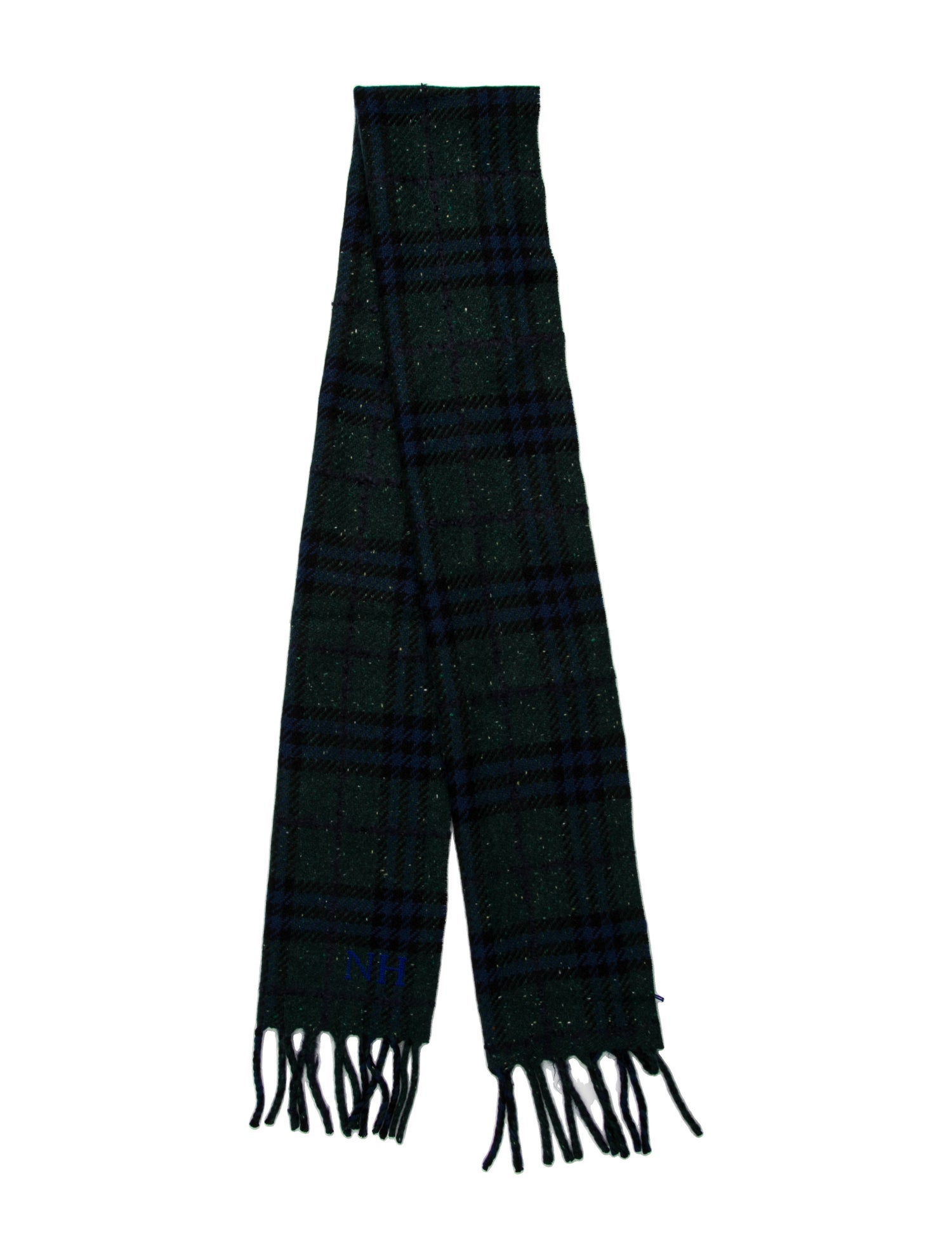 Burberry Cashmere Plaid Print Scarf