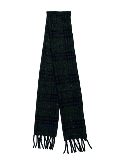Burberry Cashmere Plaid Print Scarf