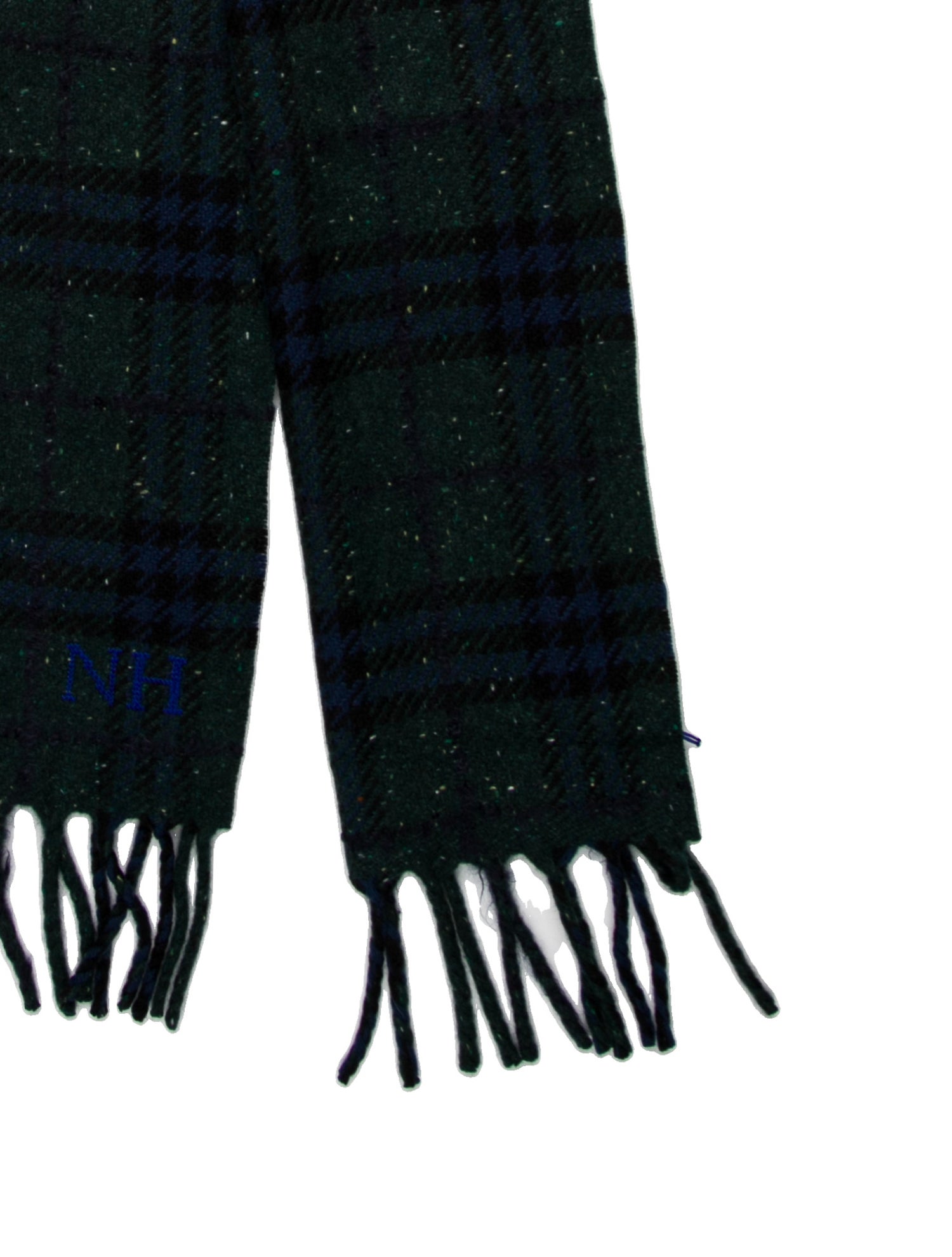Burberry Cashmere Plaid Print Scarf