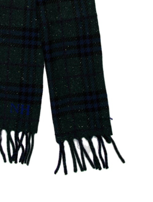 Burberry Cashmere Plaid Print Scarf