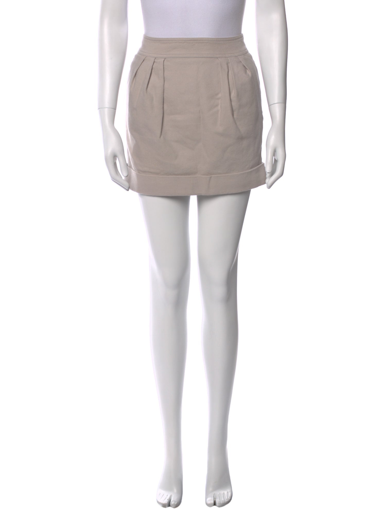 Burberry London Pleated Accents Mini Skirt