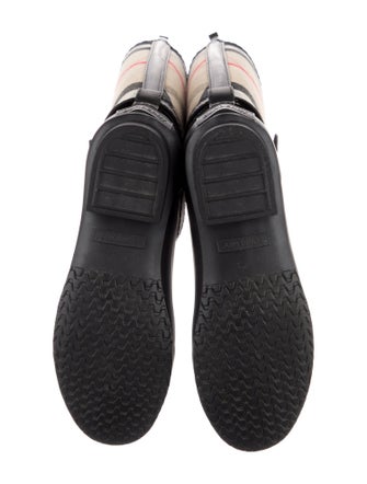 Burberry House Check Pattern Rubber Rain Boots