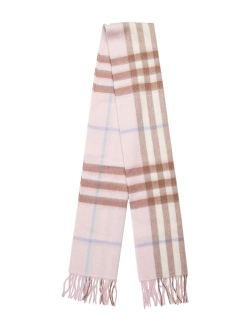 Burberry Cashmere Plaid Print Scarf