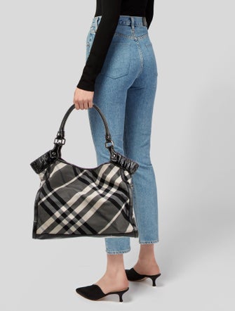 Burberry Prorsum Beat Check Hobo