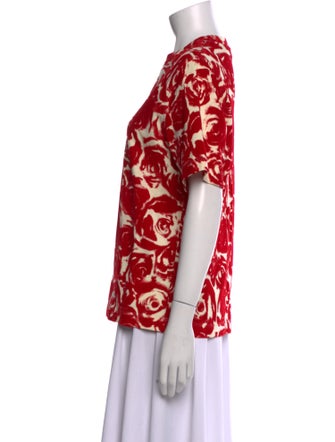 Burberry Printed Crew Neck T-Shirt