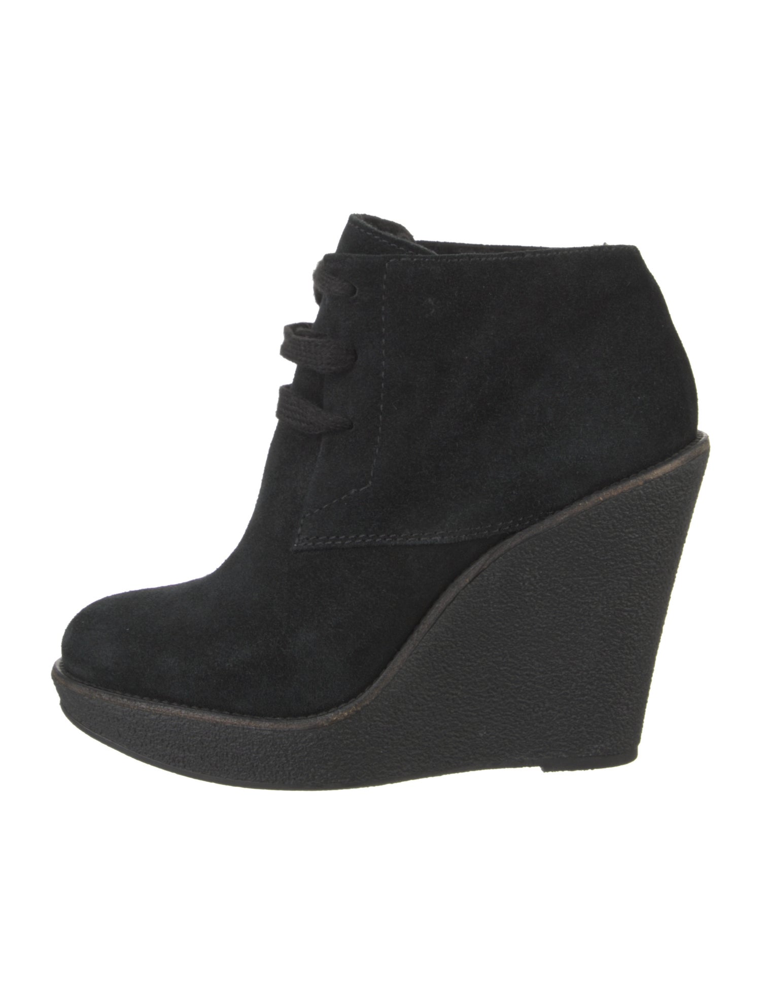 Burberry Suede Lace-Up Boots