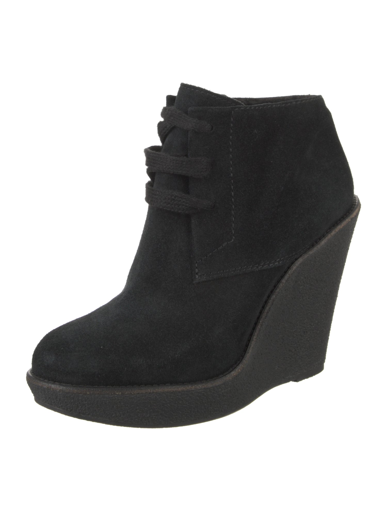 Burberry Suede Lace-Up Boots