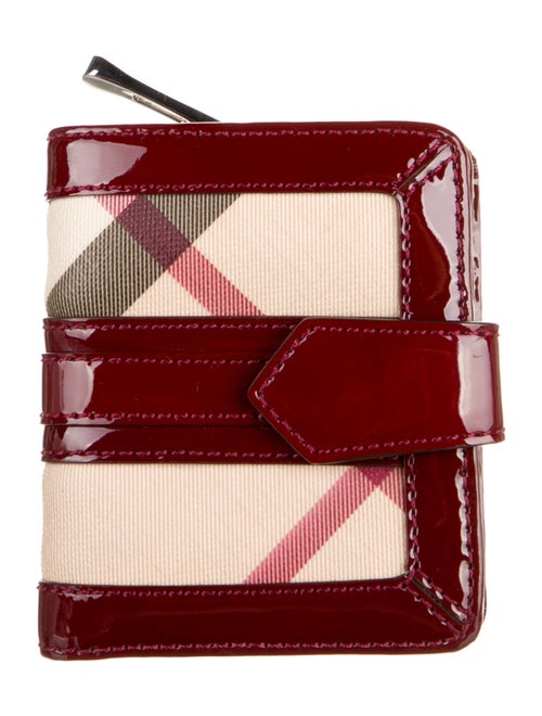 Burberry Patent Leather Printed Wallet