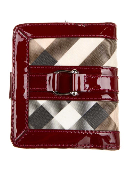 Burberry Patent Leather Printed Wallet