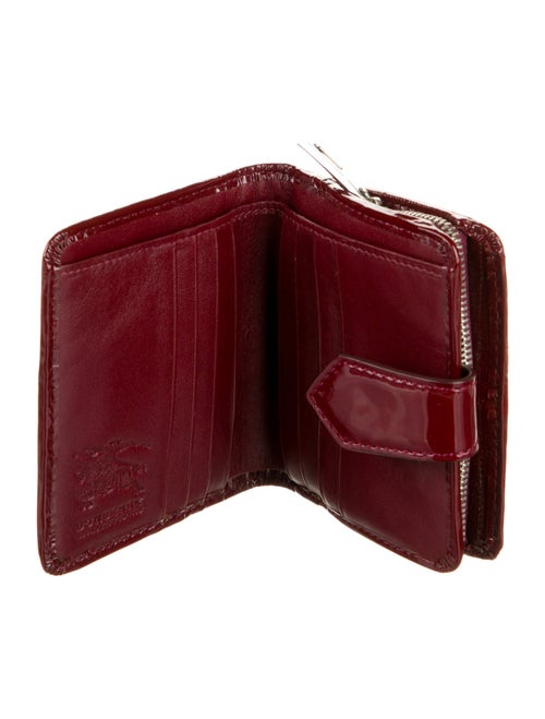 Burberry Patent Leather Printed Wallet