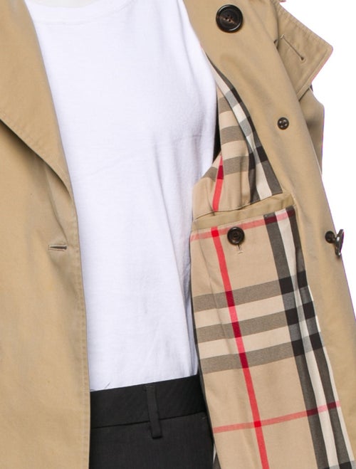 Burberry Nova Check Pattern Trench Coat