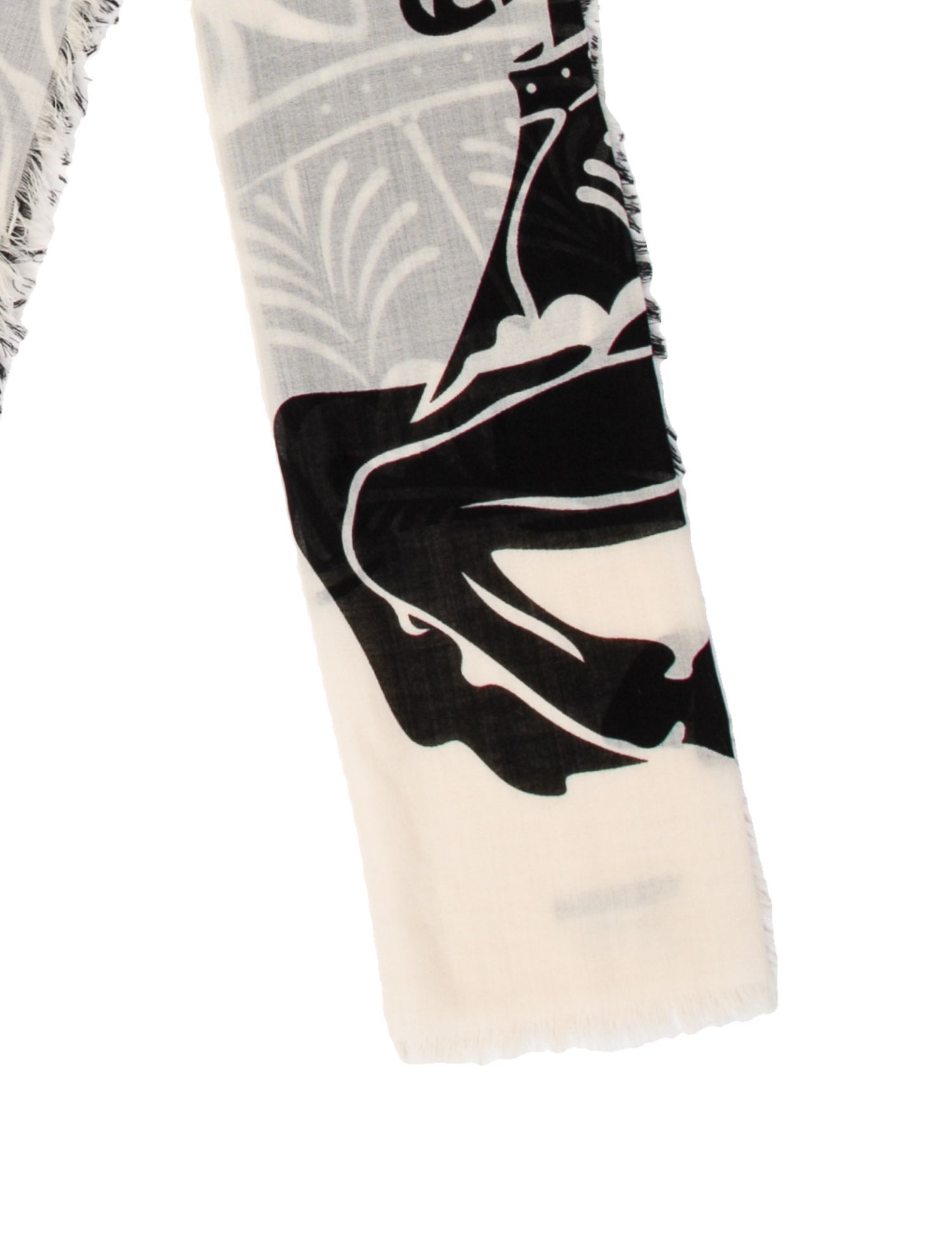 Burberry Wide EKD Wool Scarf