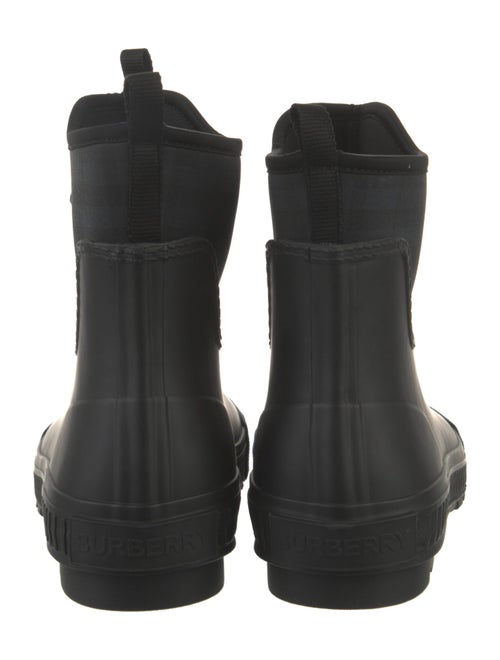 Burberry Nova Check Pattern Rubber Rain Boots
