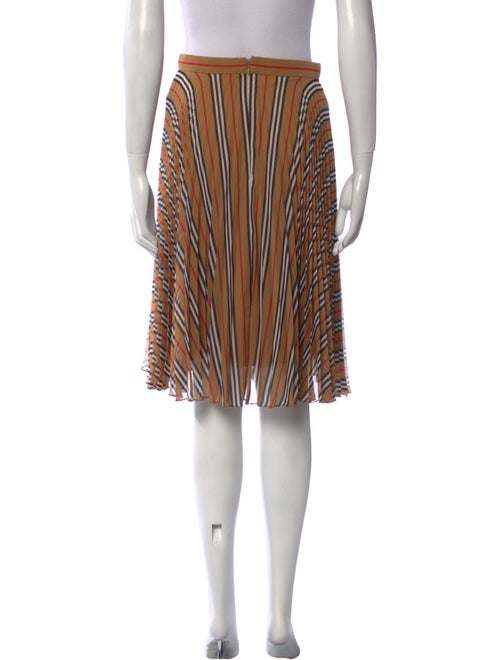 Burberry Striped Knee-Length Skirt