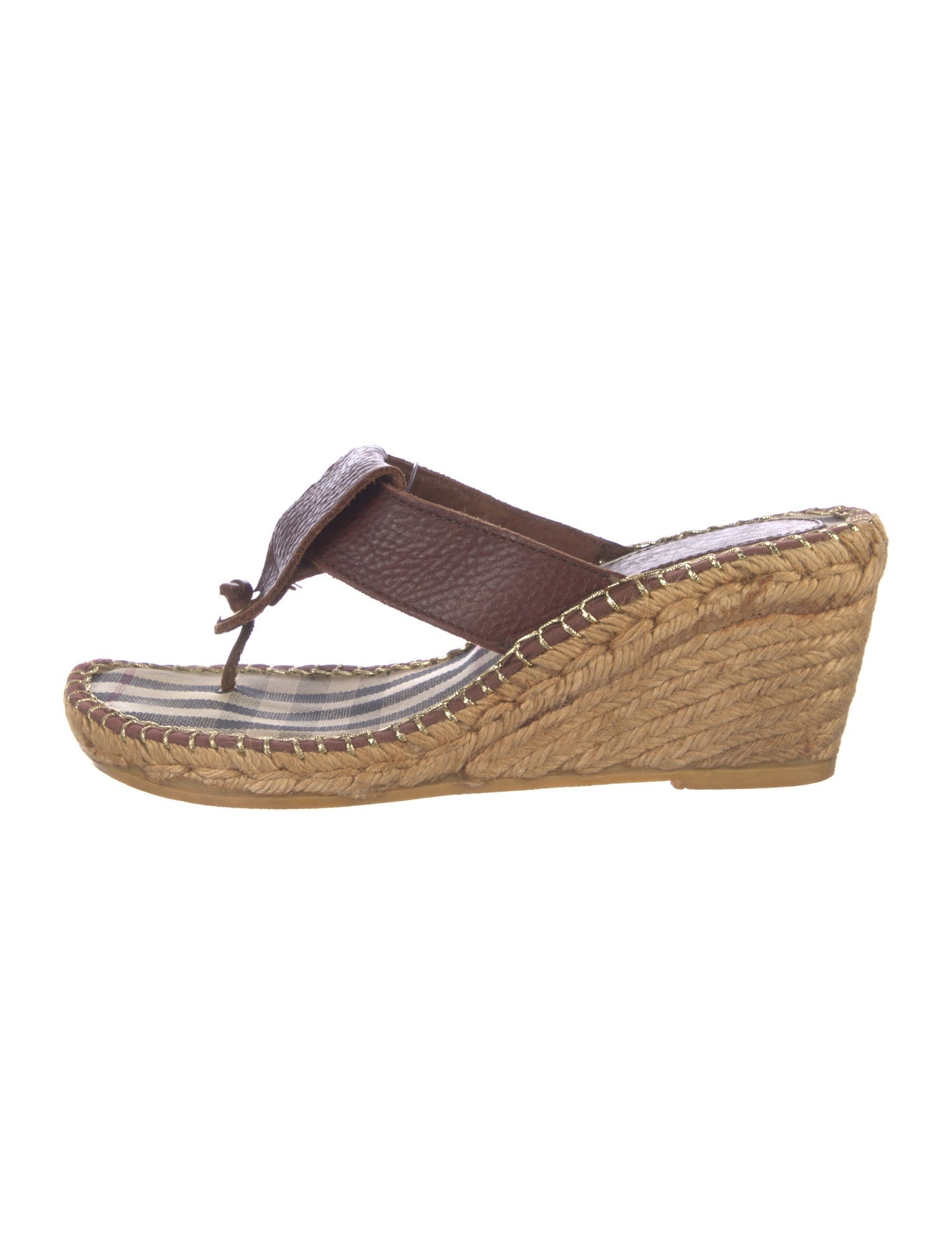 Burberry Vintage Nova Check Pattern Flats